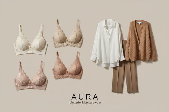 make it like pats lingeries, bra ad outdoor wears fashion and a plain banner