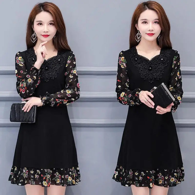 middle aged women midi dress