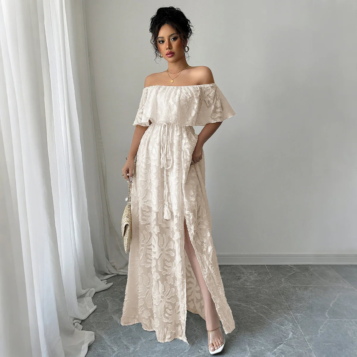 women summer white dress