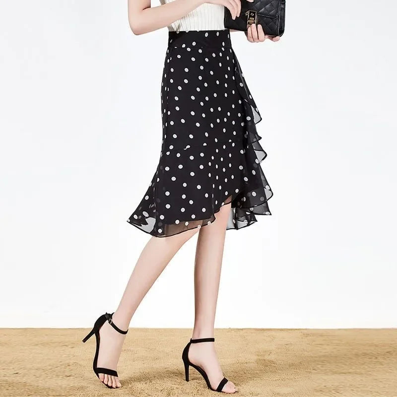 Woman Skirt Chic And Elegant High Waist Ruffle Skirts For Women Trend Summer 2025 Offer High Quality Harajuku New In Quality V