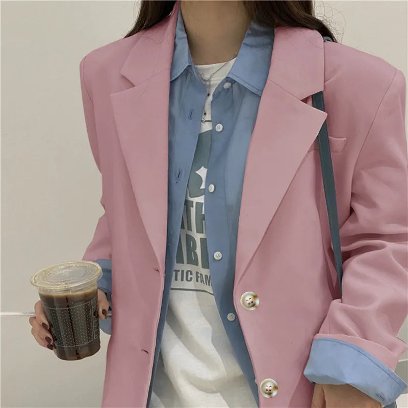 Women"s Outerwear Overcoat Female Mujer Colors Outerwear Plaid Suits Print One Stand Pad Street And Asymmetrical Design