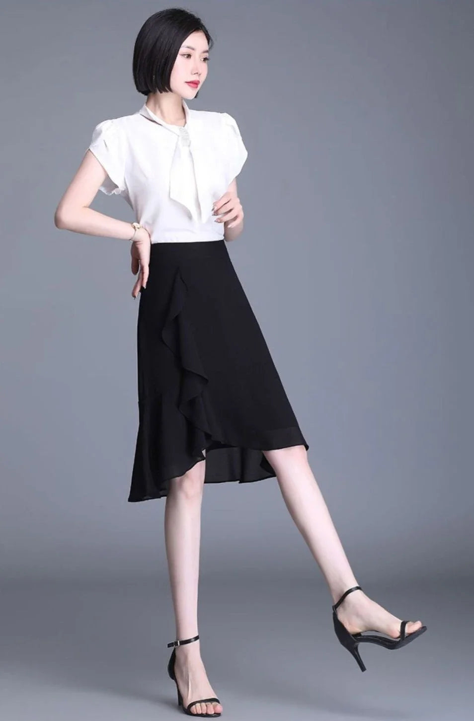 Woman Skirt Chic And Elegant High Waist Ruffle Skirts For Women Trend Summer 2025 Offer High Quality Harajuku New In Quality V
