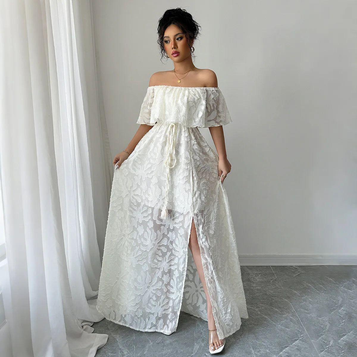 women summer white dress