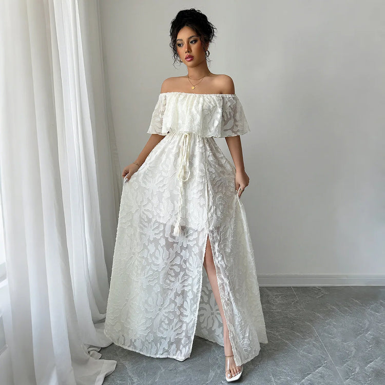 women summer white dress