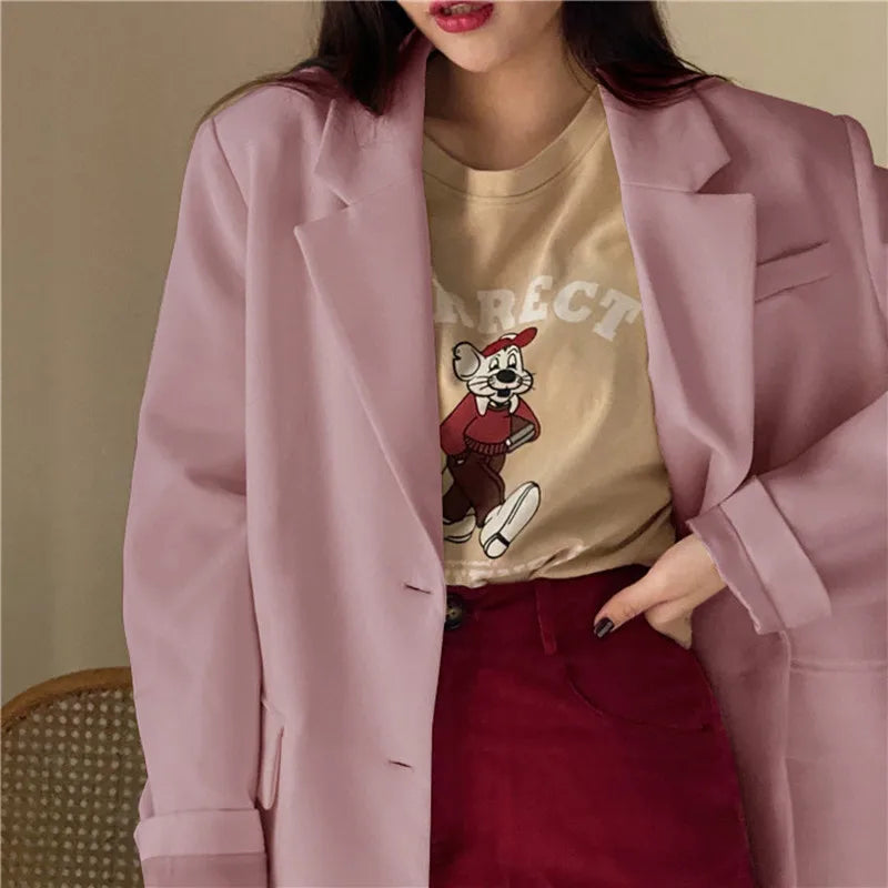 Women"s Outerwear Overcoat Female Mujer Colors Outerwear Plaid Suits Print One Stand Pad Street And Asymmetrical Design