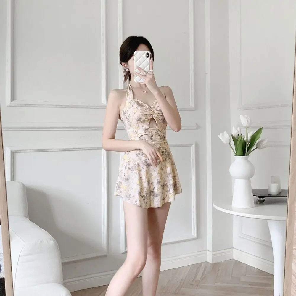 High Waist Women Beach Wear Swim Skirt Swim Suit Sun Protection Beach Swimwear Pretty Waterproof Summer Beach Dress Surfing