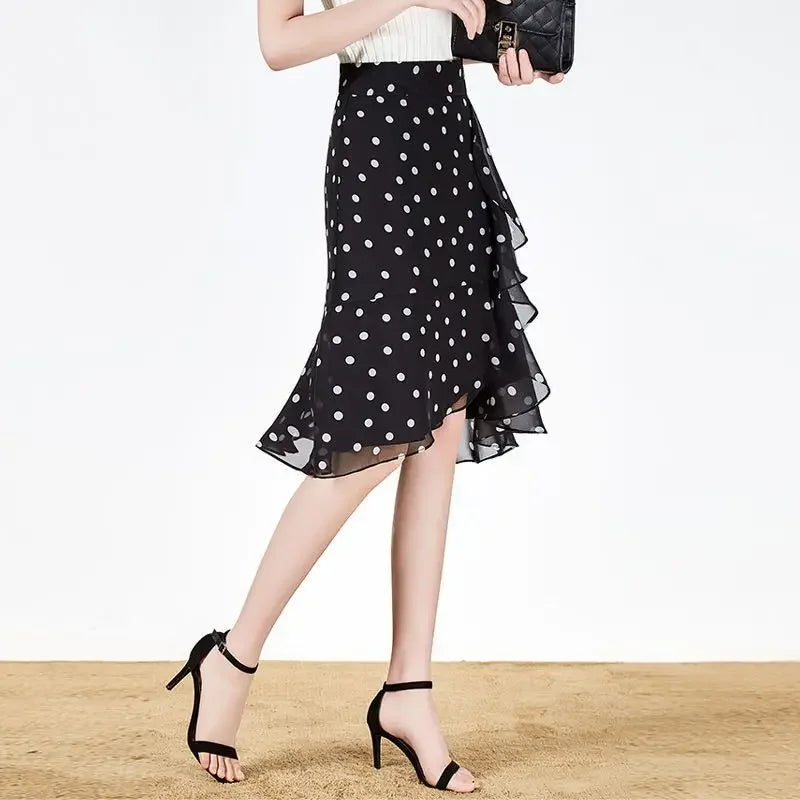 Woman Skirt Chic And Elegant High Waist Ruffle Skirts For Women Trend Summer 2025 Offer High Quality Harajuku New In Quality V