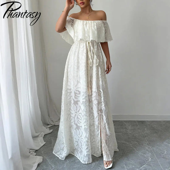 women summer white dress