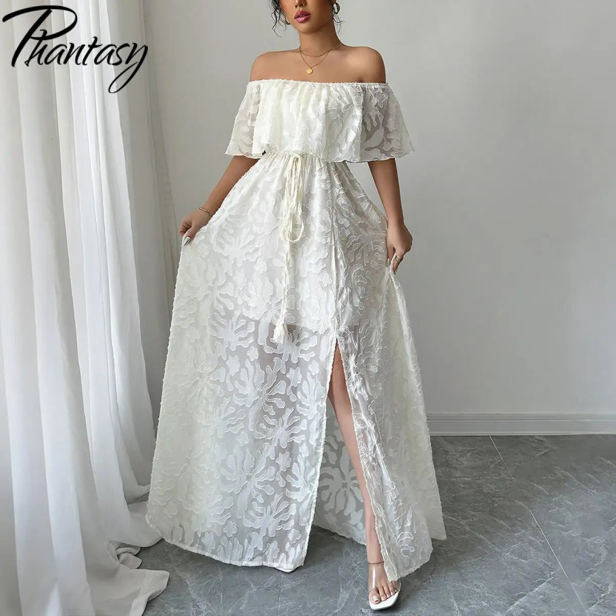 women summer white dress