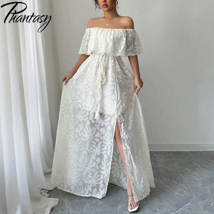 women summer white dress