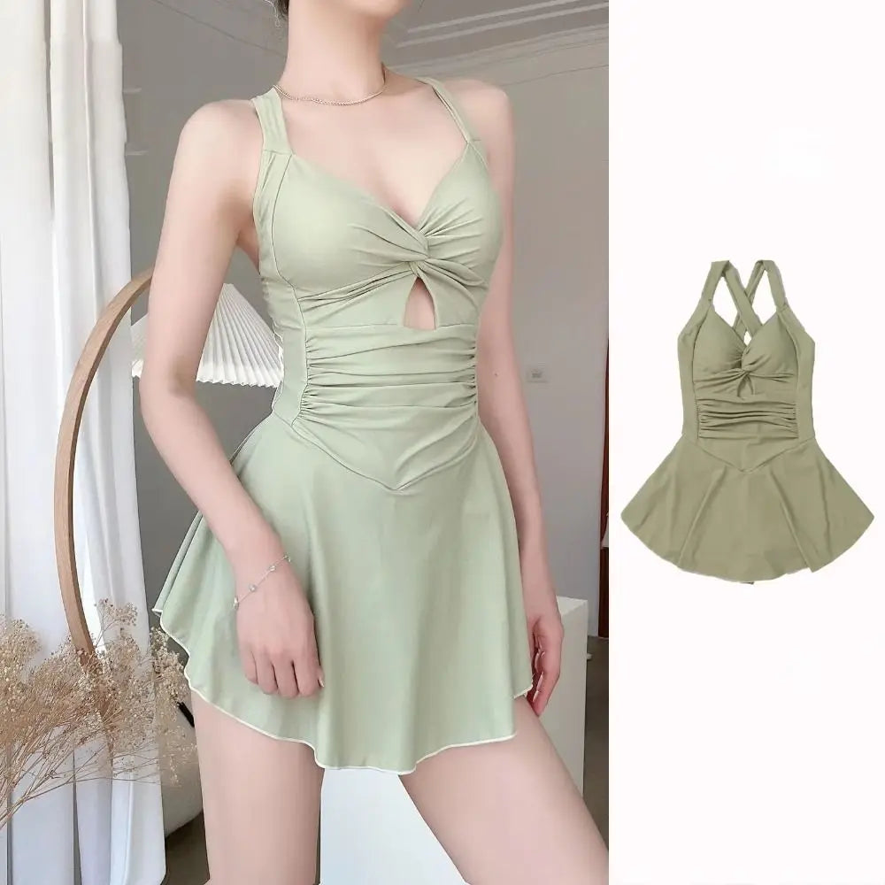 High Waist Women Beach Wear Swim Skirt Swim Suit Waterproof Beach Swimwear Sun Protection Pretty Summer Beach Dress Summer