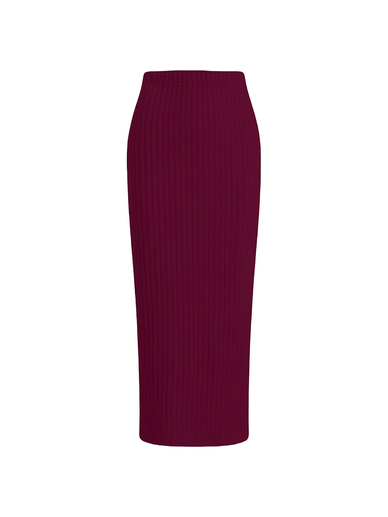 Women's skirt, elastic waist basic versatile casual everyday autumn and winter skirt, base skirt, elegant and versatile