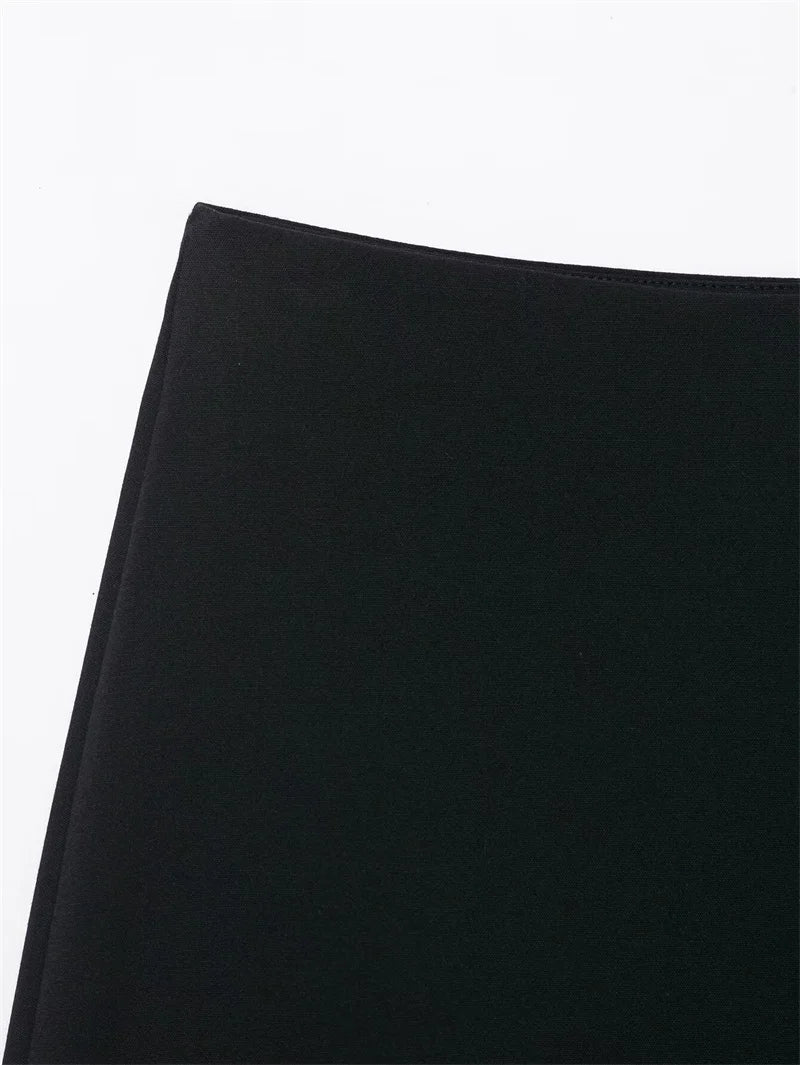 Women’s Skirt 2025 Autumn New Arrival Solid Color Satin Texture Asymmetric Hem Lace Trim Skirt Elegant and Fashionable