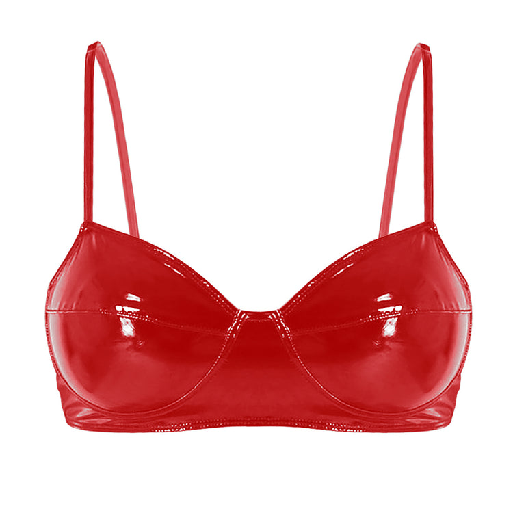 Leather Brassiere Lingerie for women and ladies