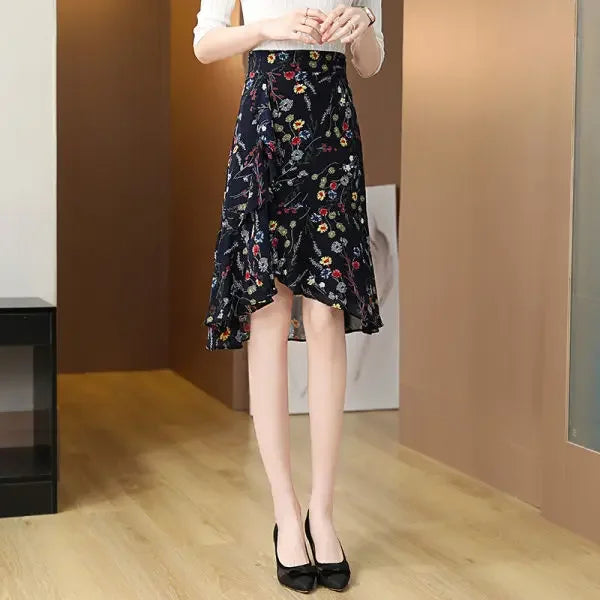 Woman Skirt Chic And Elegant High Waist Ruffle Skirts For Women Trend Summer 2025 Offer High Quality Harajuku New In Quality V