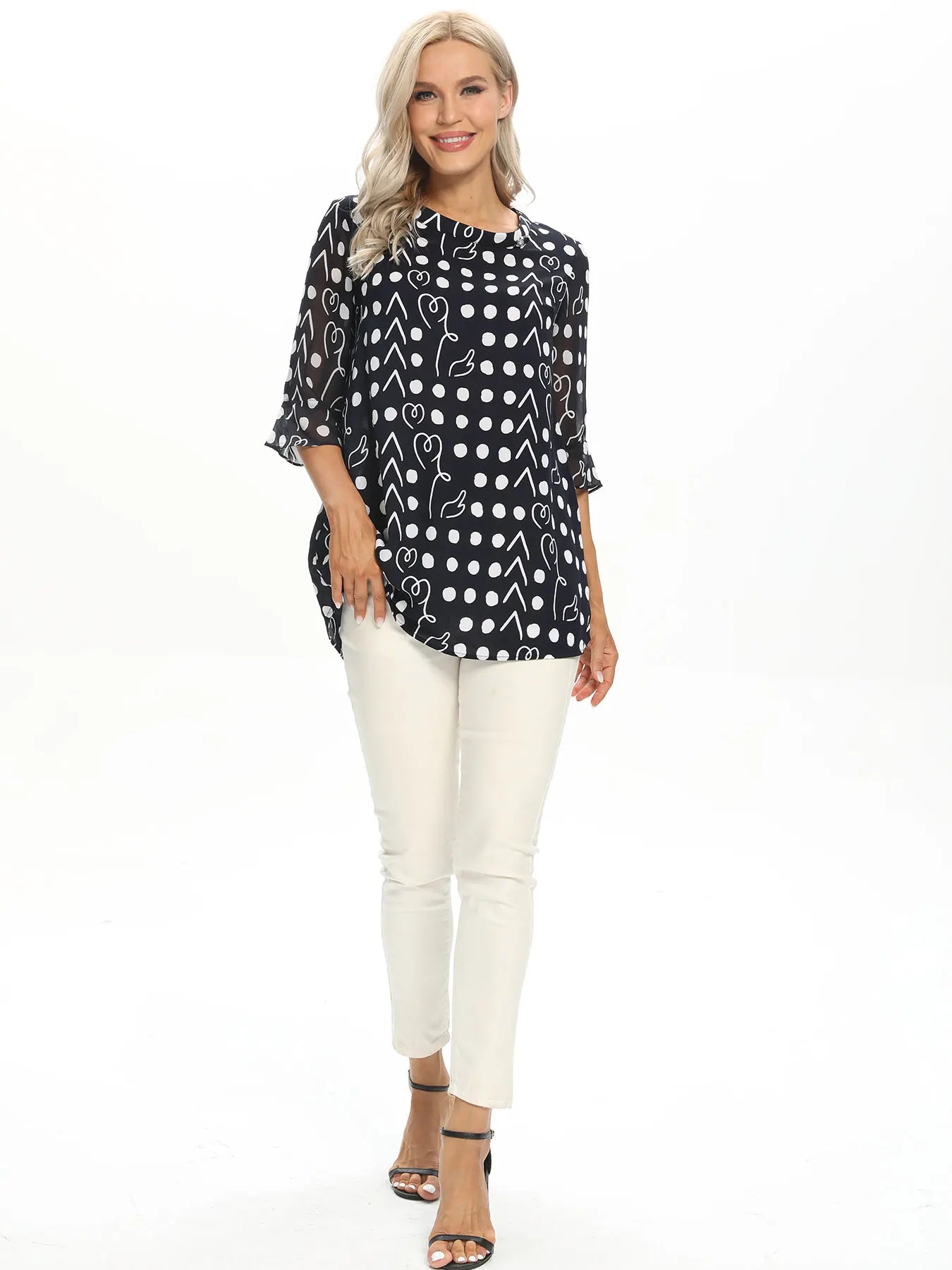 Women Woven Fashionable Casual Top For Spring And Summer