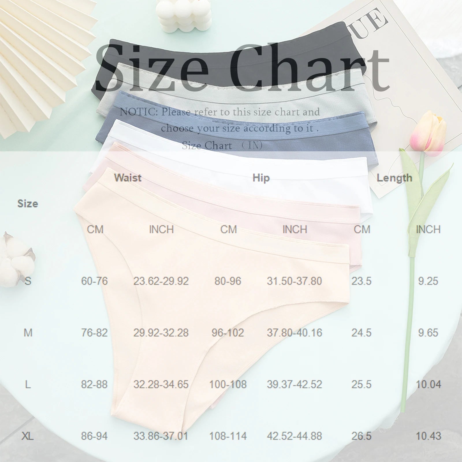 Women'S Mid Waist Women'S Underwear Head Large Women'S Underwear Ropa Interior De Mujer Calzones Para Mujer