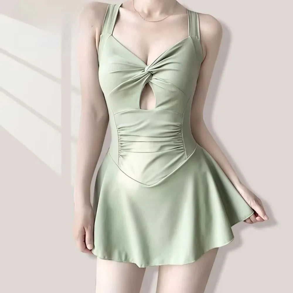 High Waist Women Beach Wear Swim Skirt Swim Suit Waterproof Beach Swimwear Sun Protection Pretty Summer Beach Dress Summer