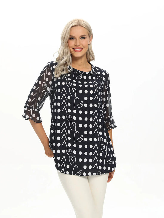 Women Woven Fashionable Casual Top For Spring And Summer