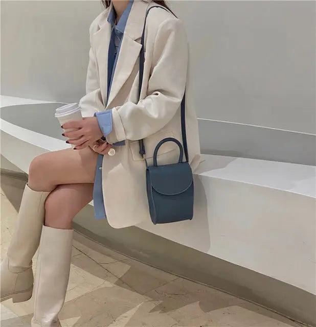 Women"s Outerwear Overcoat Female Mujer Colors Outerwear Plaid Suits Print One Stand Pad Street And Asymmetrical Design